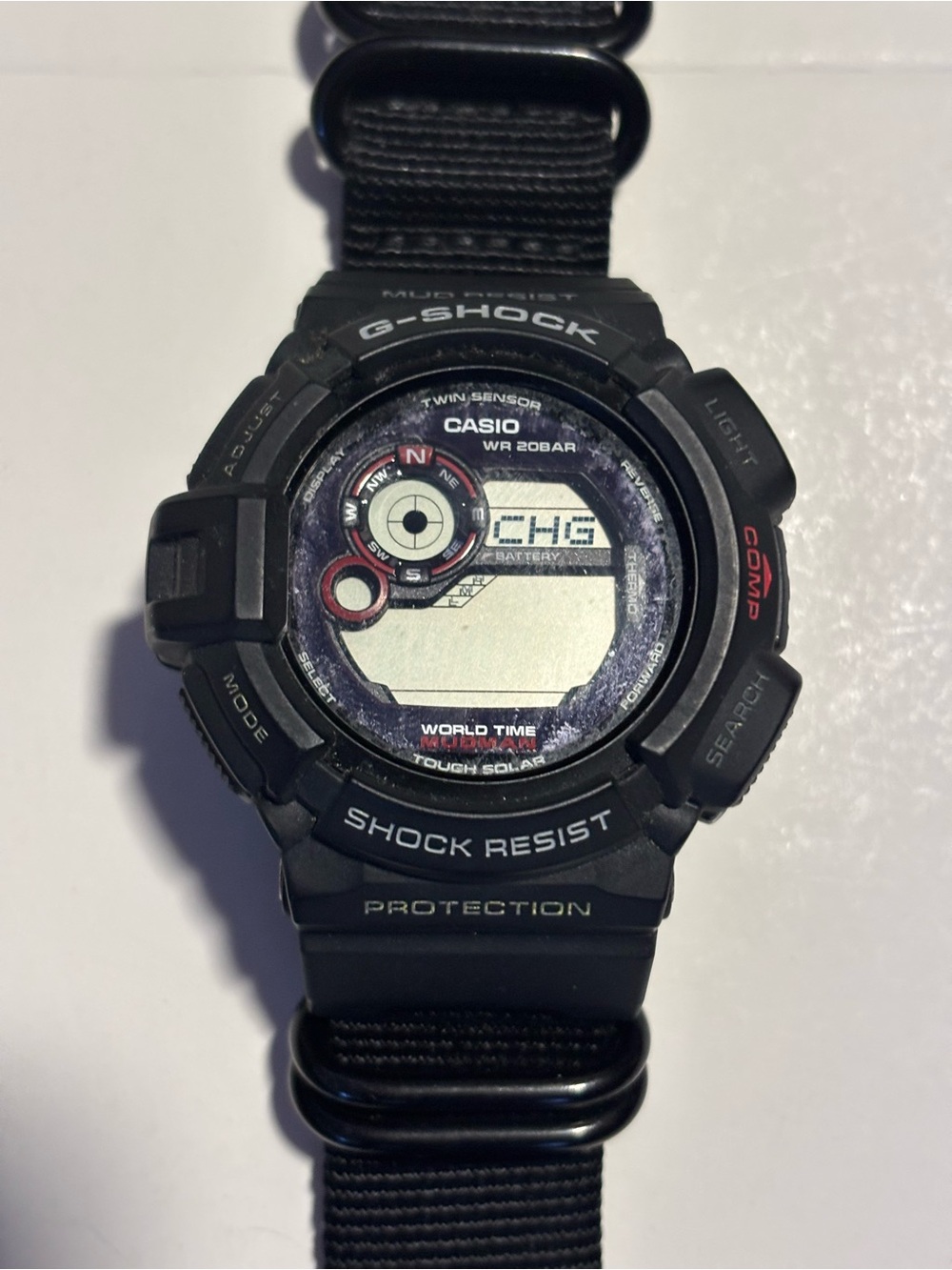 Casio G Shock 9300 Mudman Watch excellent Condition